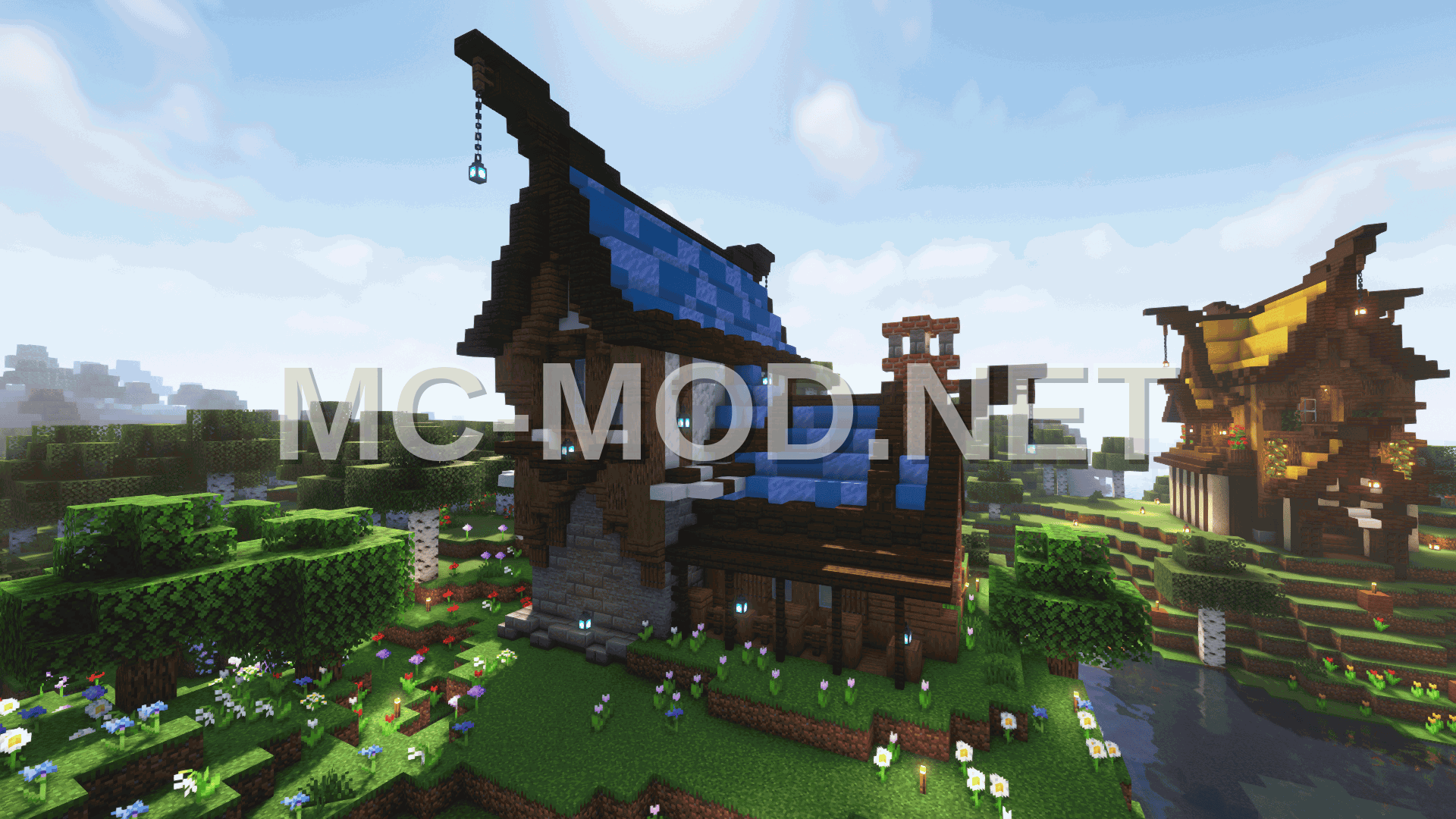 Fantasy Blue Roof House