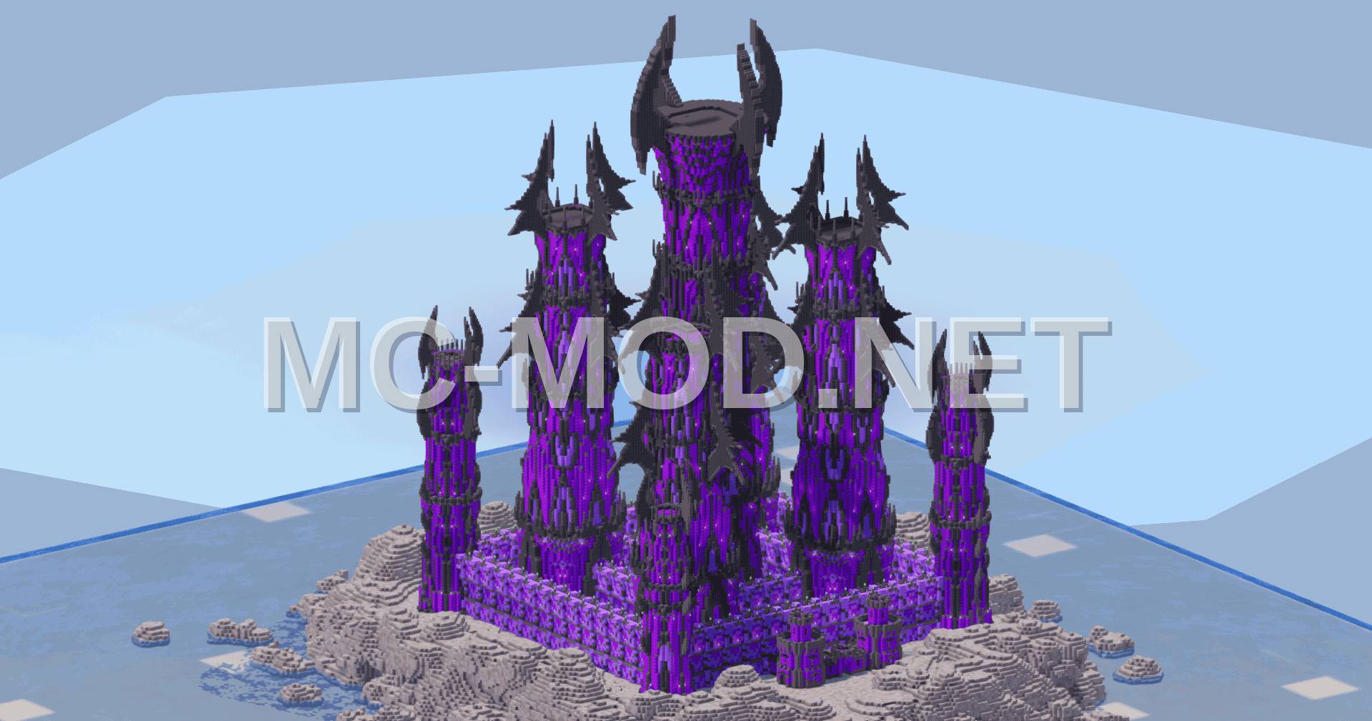 Fantasy Castle Dark Amethyst