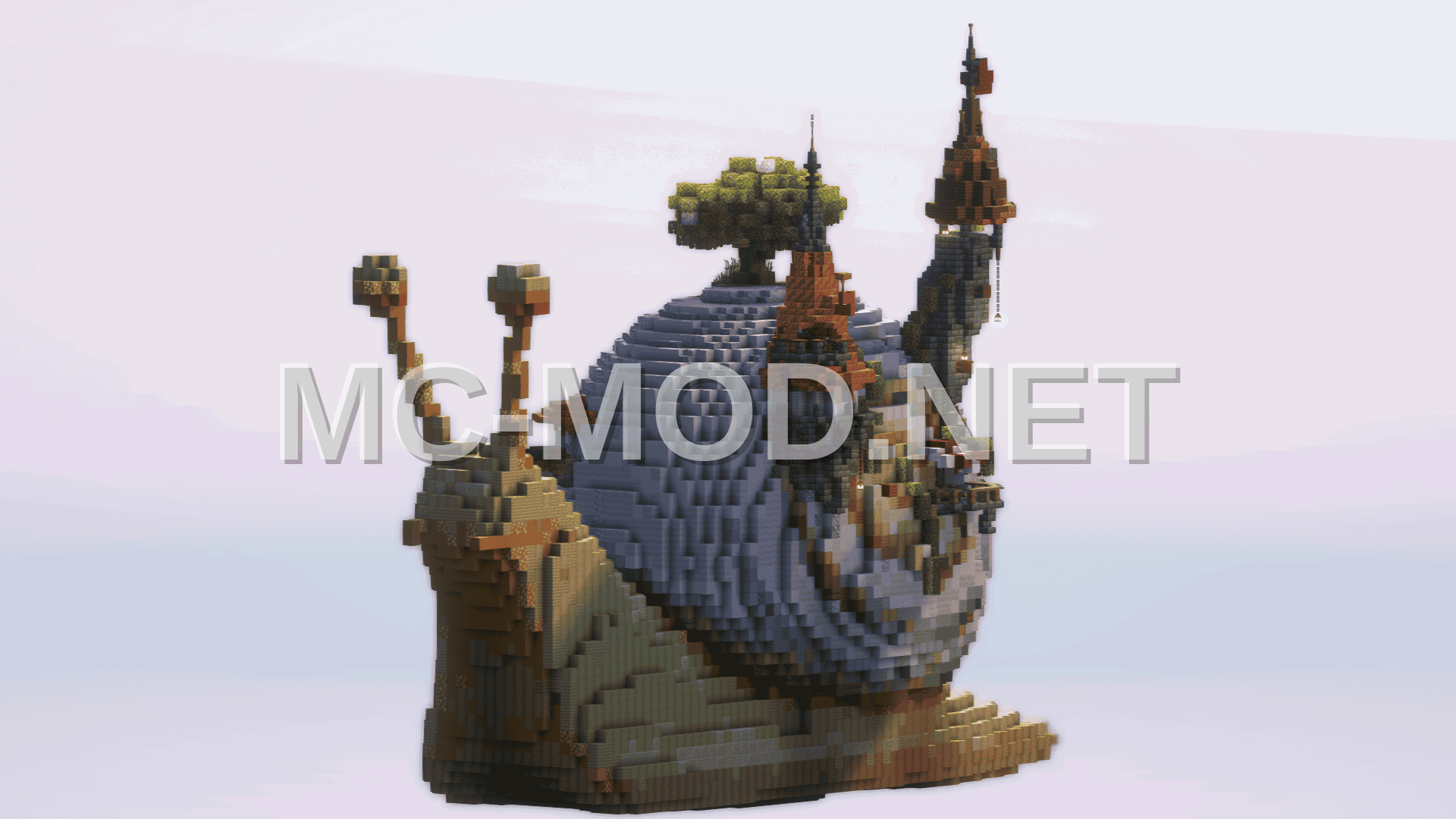 Fantasy Castle on a Snail
