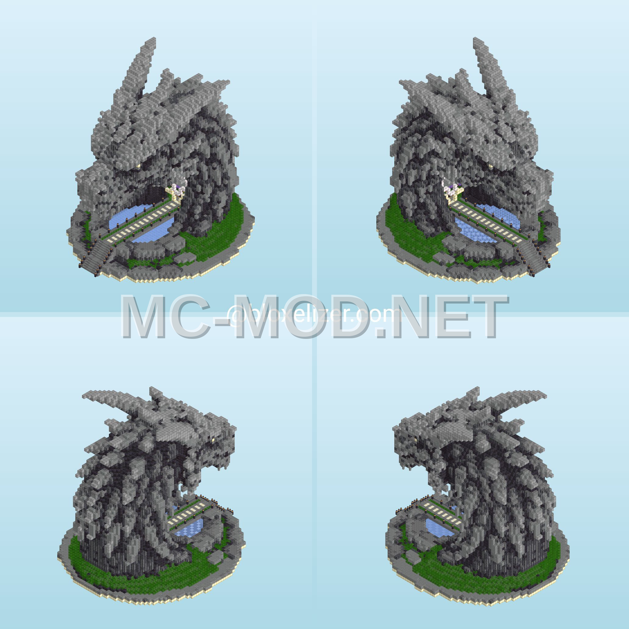Fantasy Dragon Portal Structure