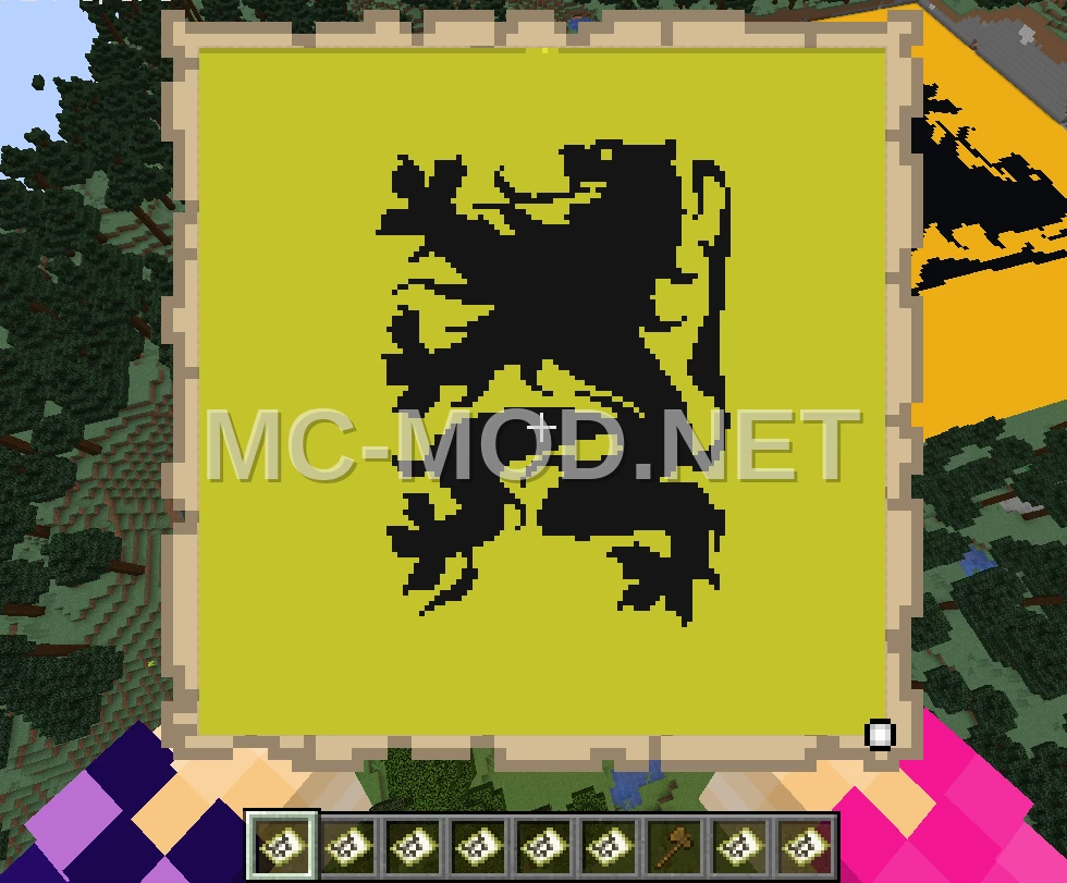 Flanders Battle Flag Map Art