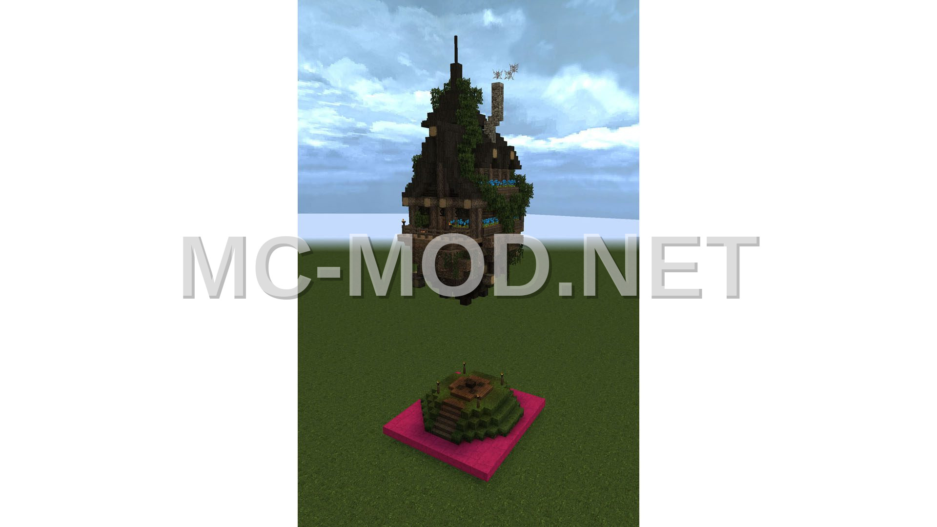 Floating Cottage for a Wizard