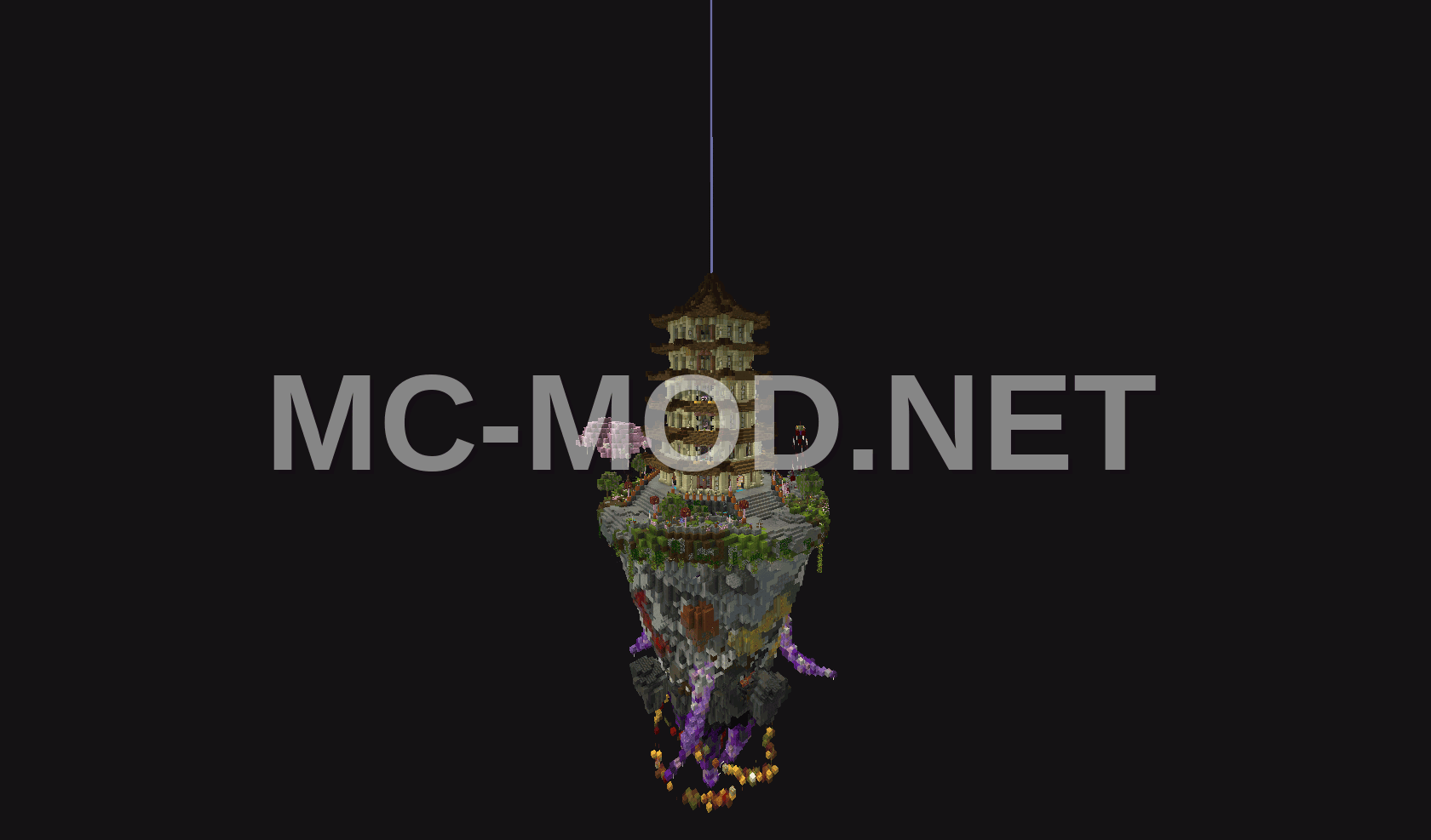 Floating Pagoda Island Structure