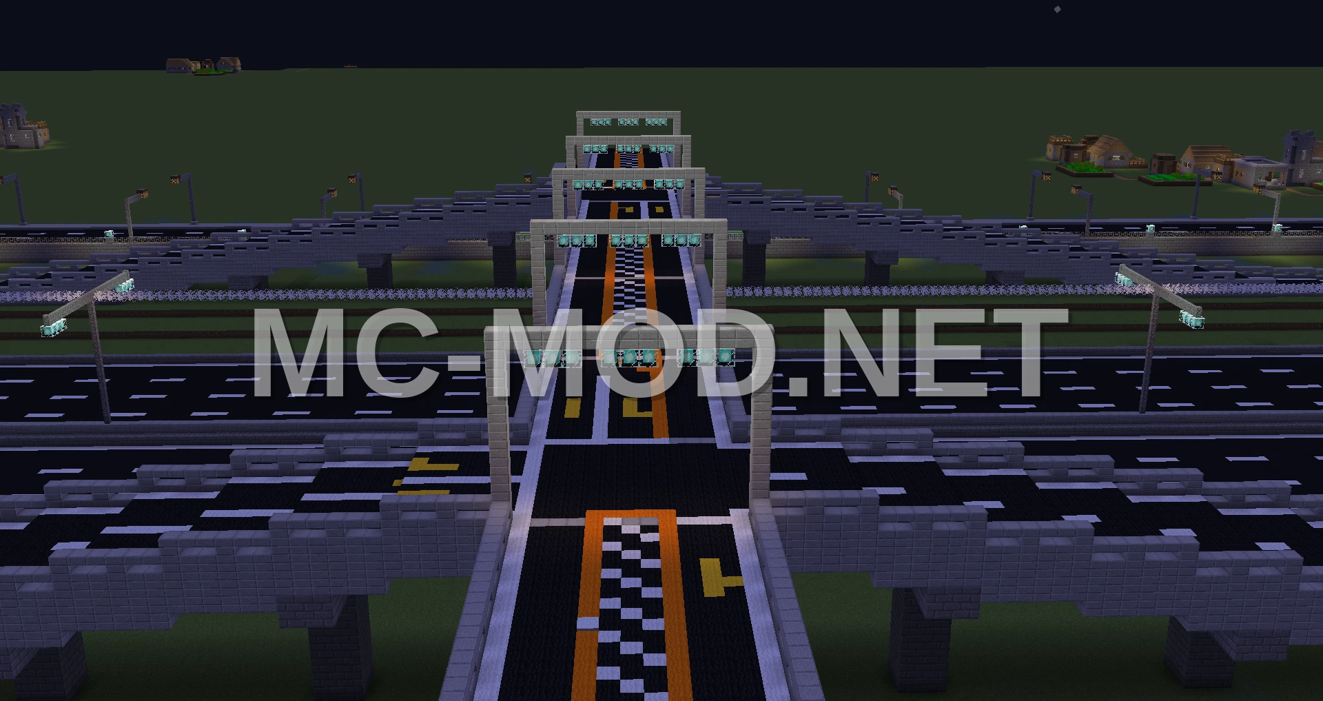 Four Lane Expressway With Toll Booth