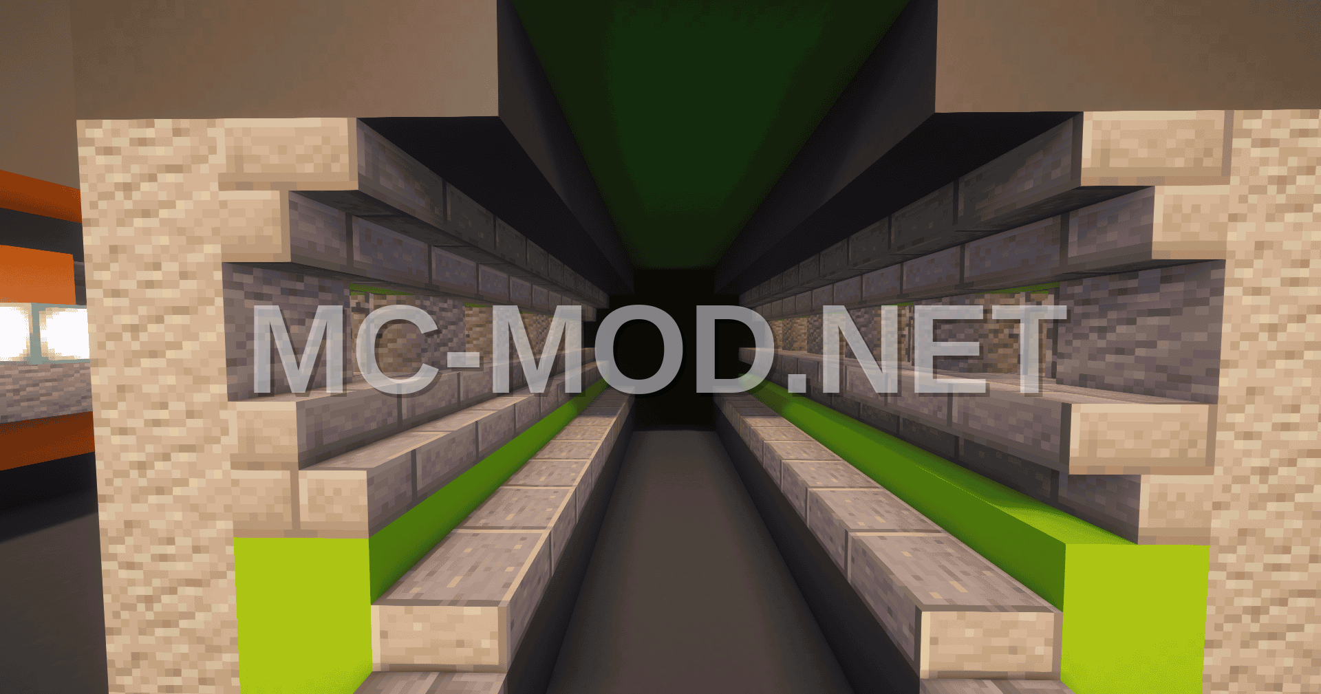 Futuristic Neon Nether Tunnels