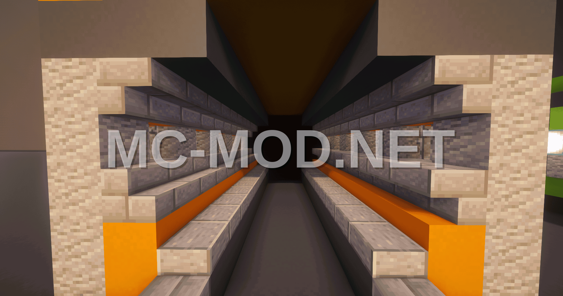 Futuristic Neon Nether Tunnels