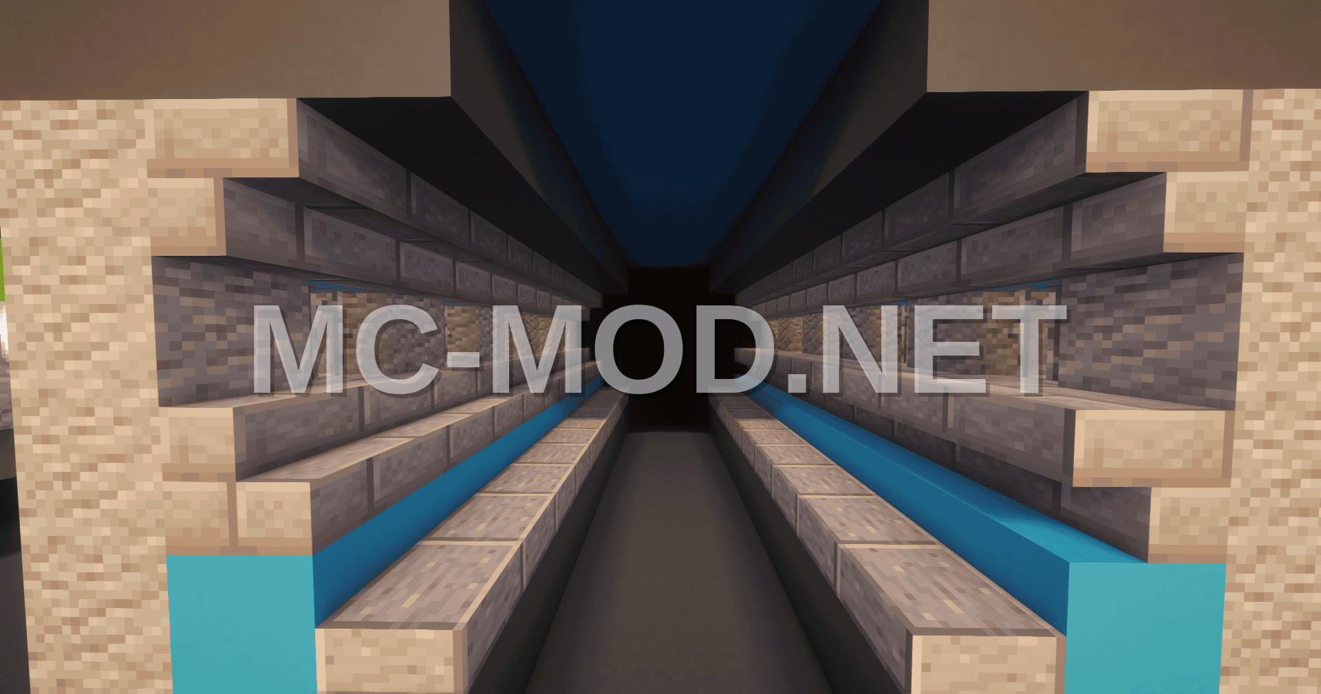Futuristic Neon Nether Tunnels