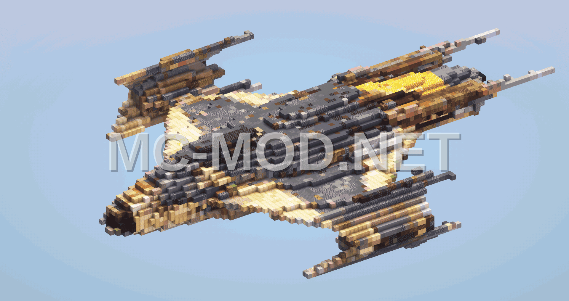 Futuristic Yellow Starship Build