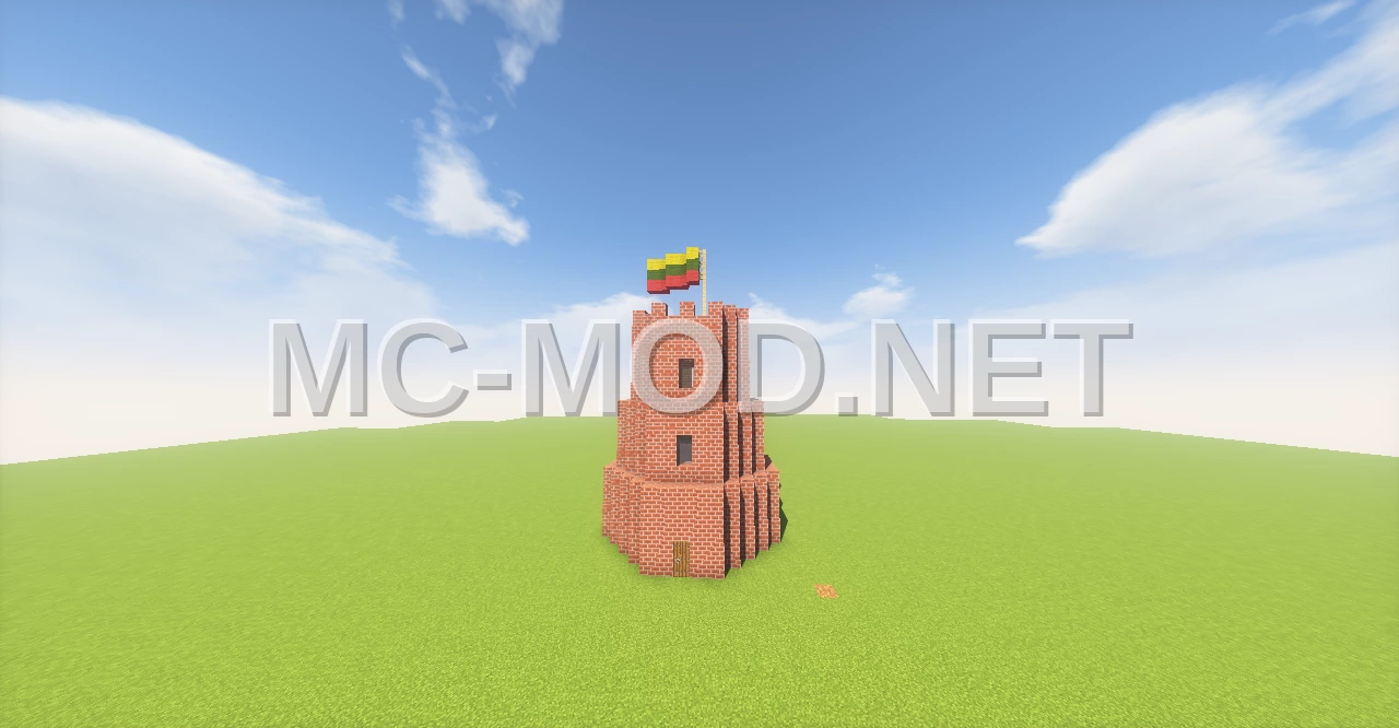 Gediminas Tower Minecraft Replica