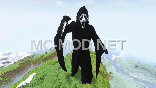 Ghost Face Statue