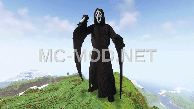 Ghost Face Statue