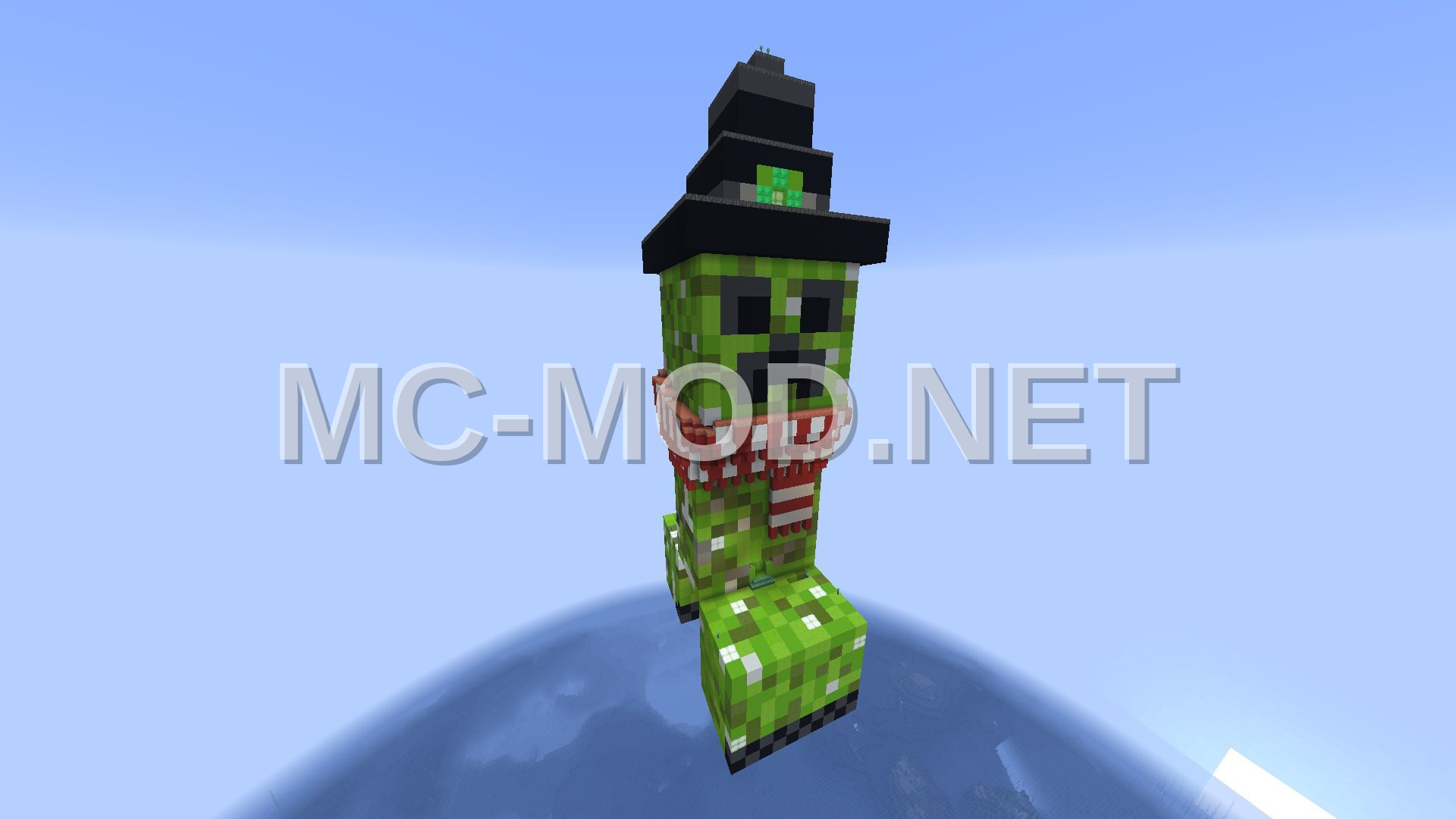 Giant Creeper Shaped Mob Farm