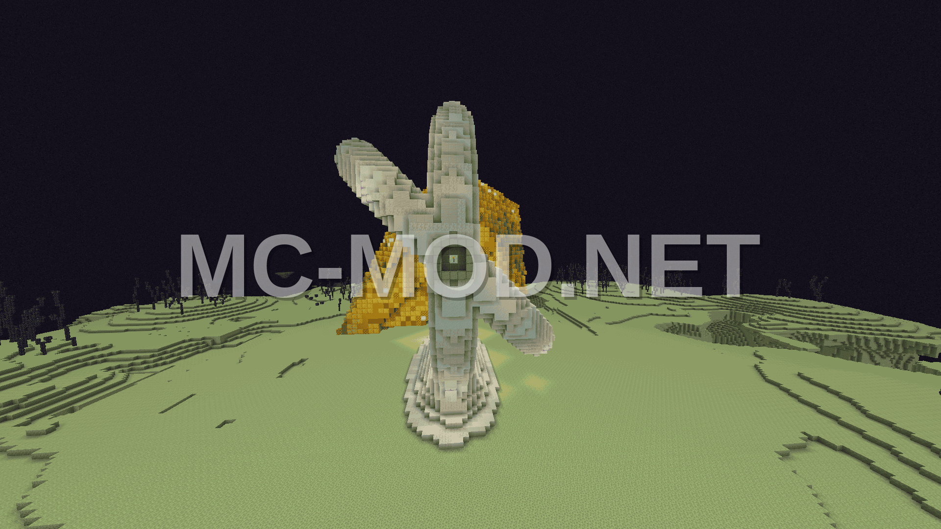Giant Levitating Gold Ore Beacon