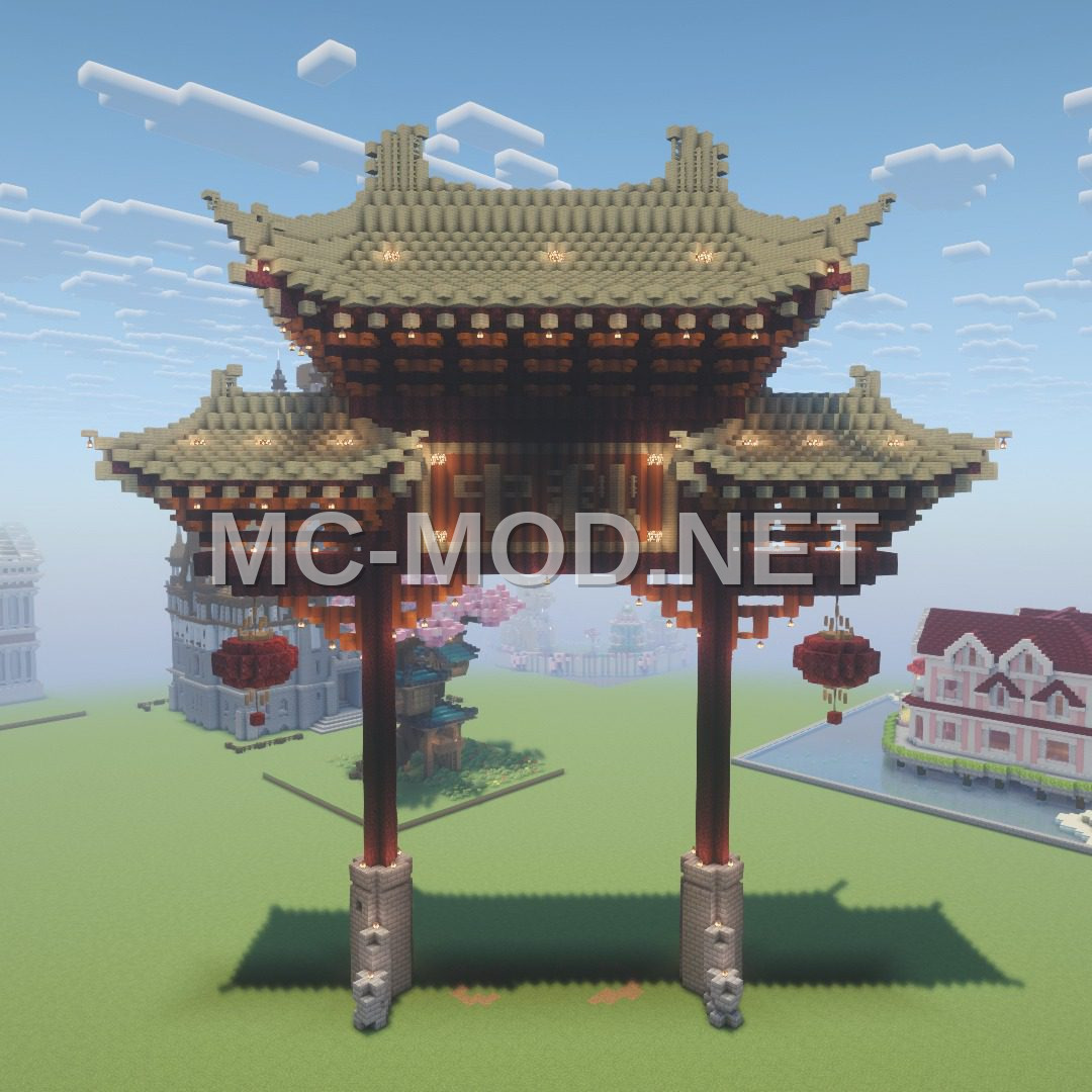 Giant Oriental Torii Gate