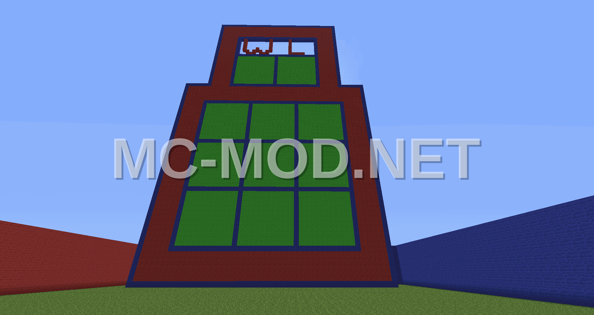 Giant Redstone Tic-Tac-Toe Game