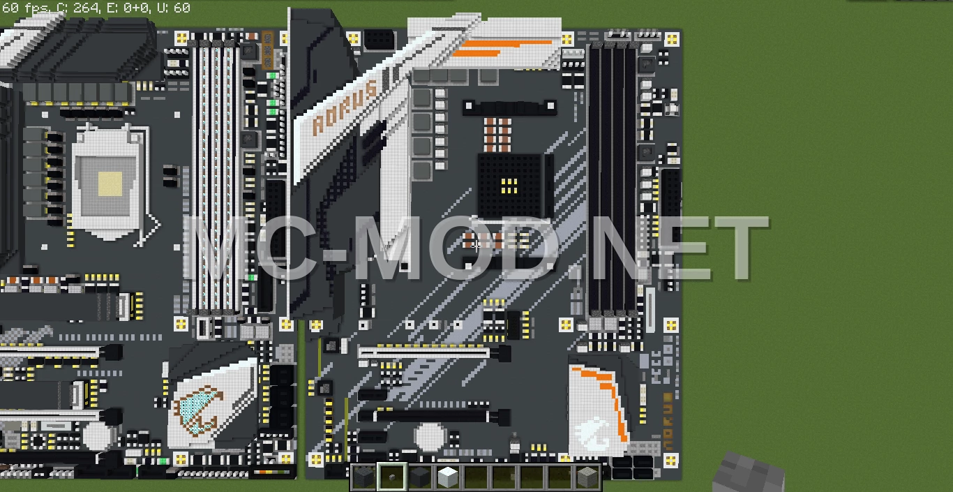 Gigabyte Aorus Motherboard Pixel Art