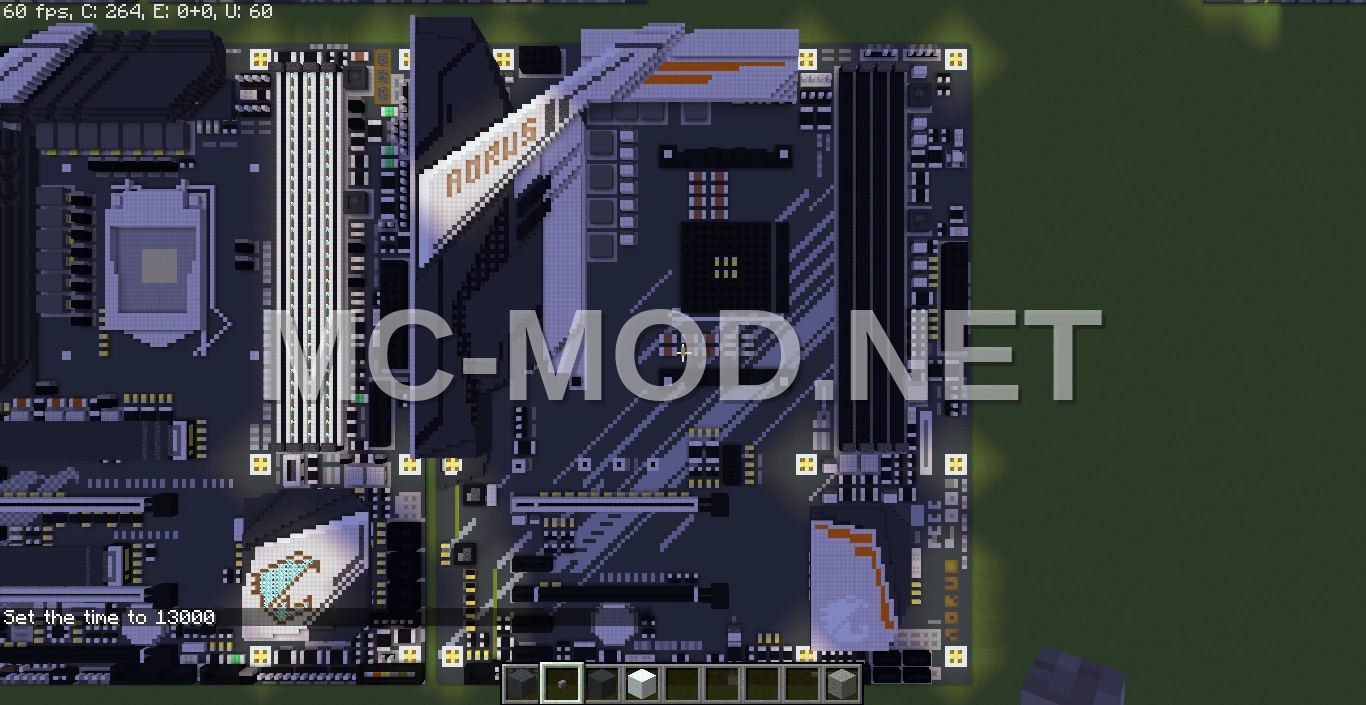 Gigabyte Aorus Motherboard Pixel Art