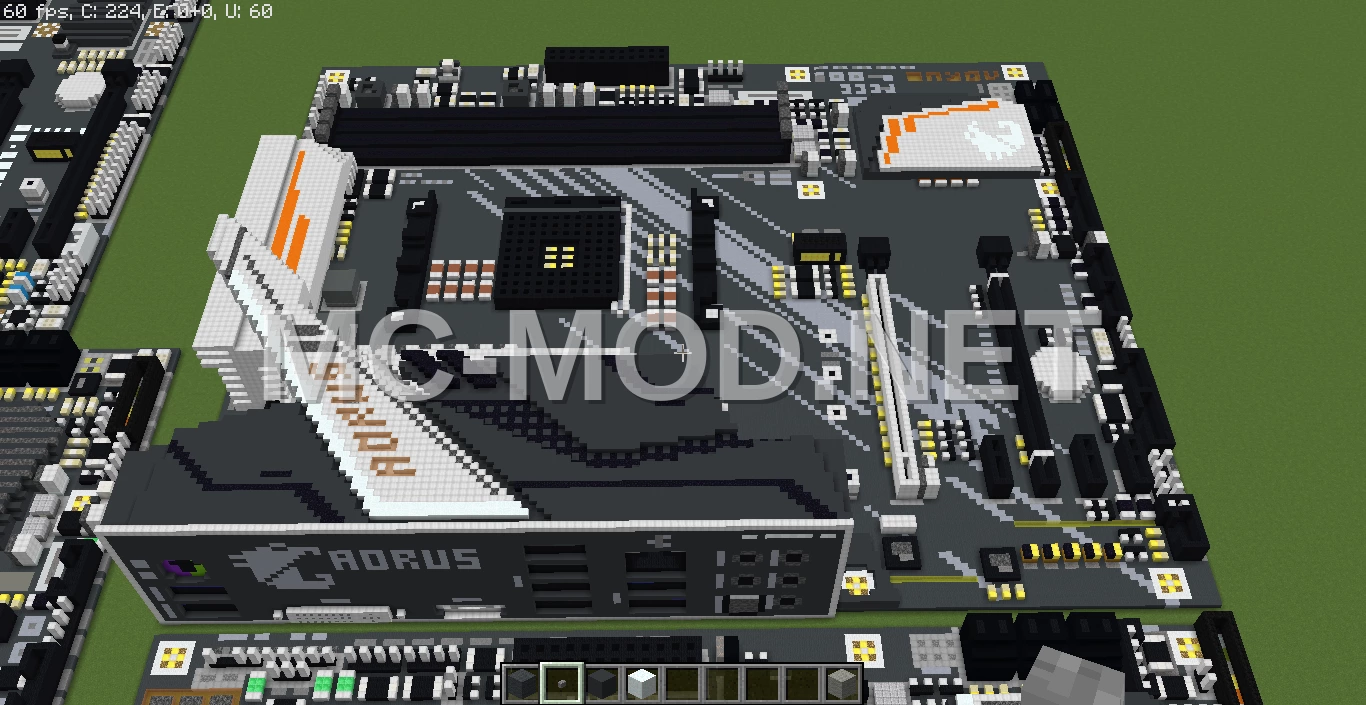 Gigabyte Aorus Motherboard Pixel Art