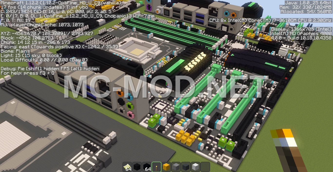 Gigabyte Intel X58 GUERRILLA Motherboard Pixel Art