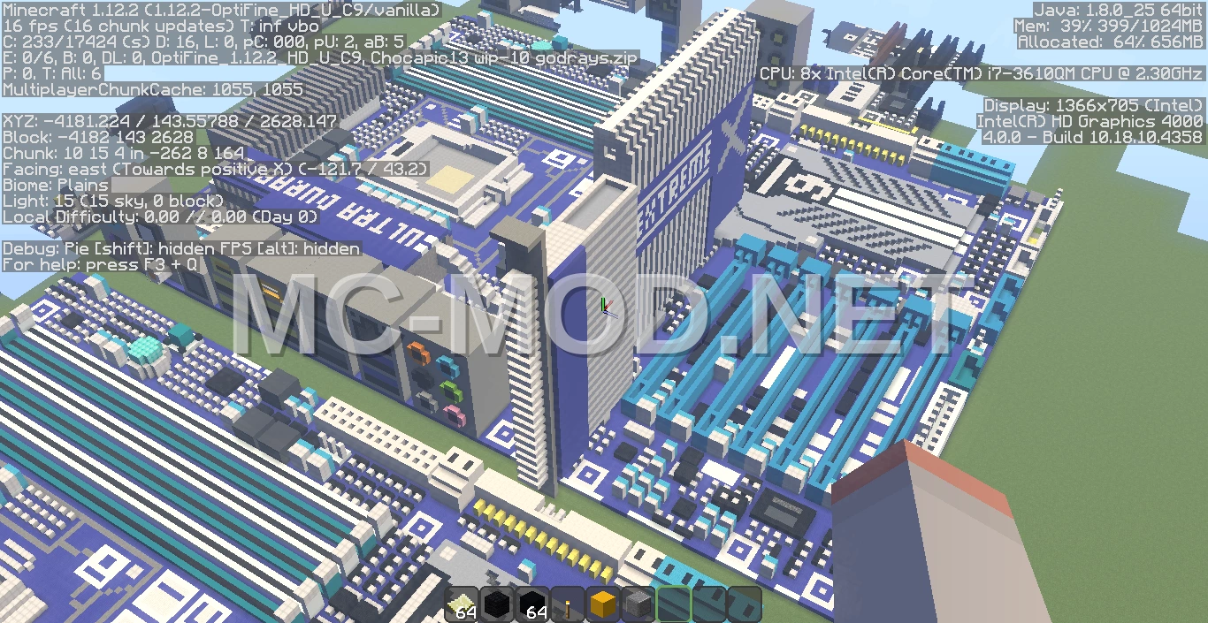 Gigabyte X58A-UD9 Motherboard Pixel Art