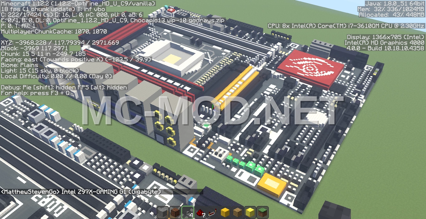 Gigabyte Z97X Gaming Motherboard Pixel Art