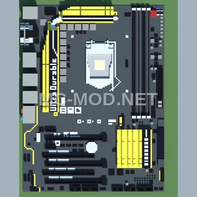 Gigabyte Z97X UD5H Motherboard Pixel Art