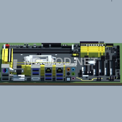 Gigabyte Z97X UD5H Motherboard Pixel Art