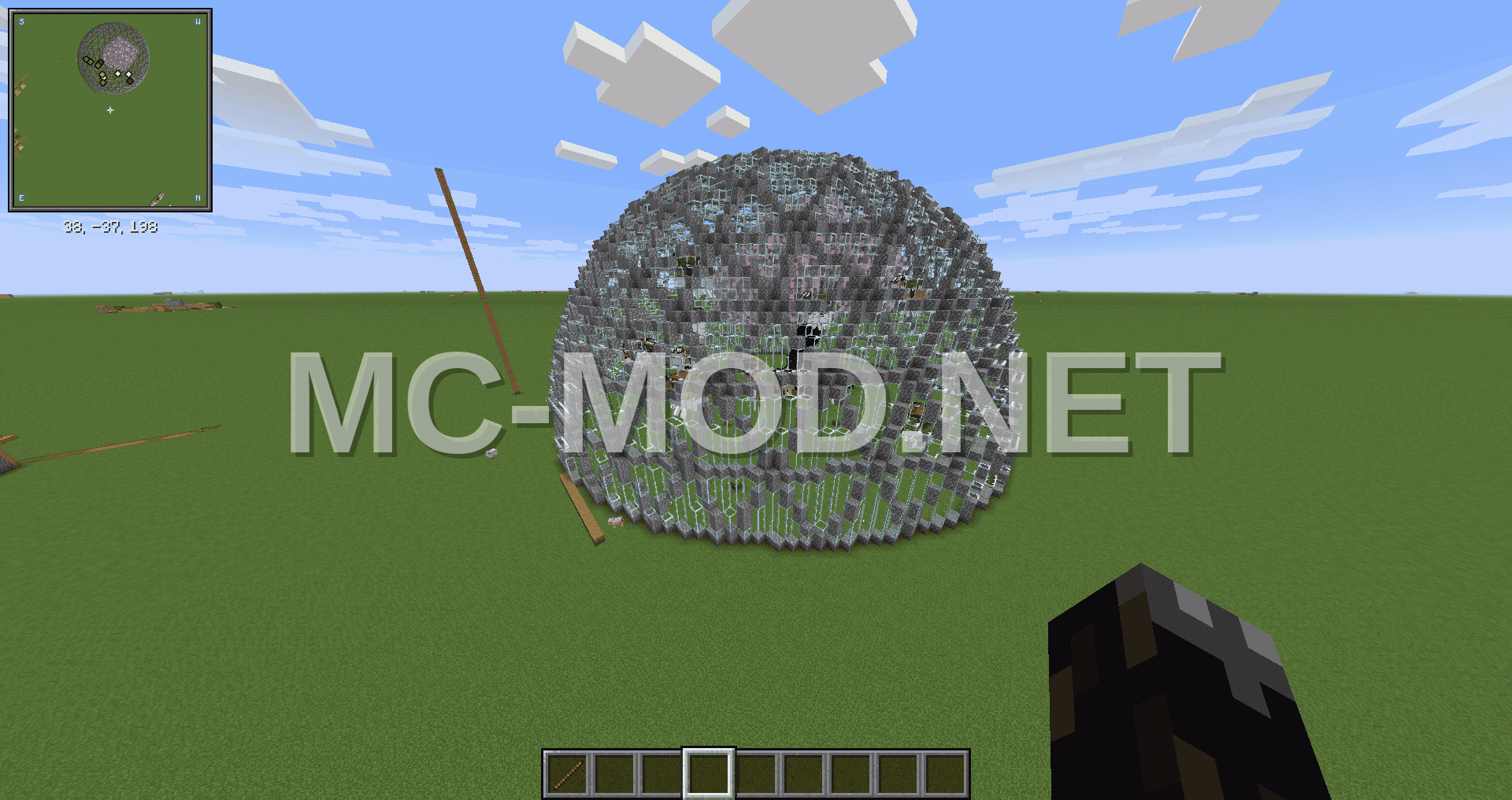 Glass Dome With Cherry Tree