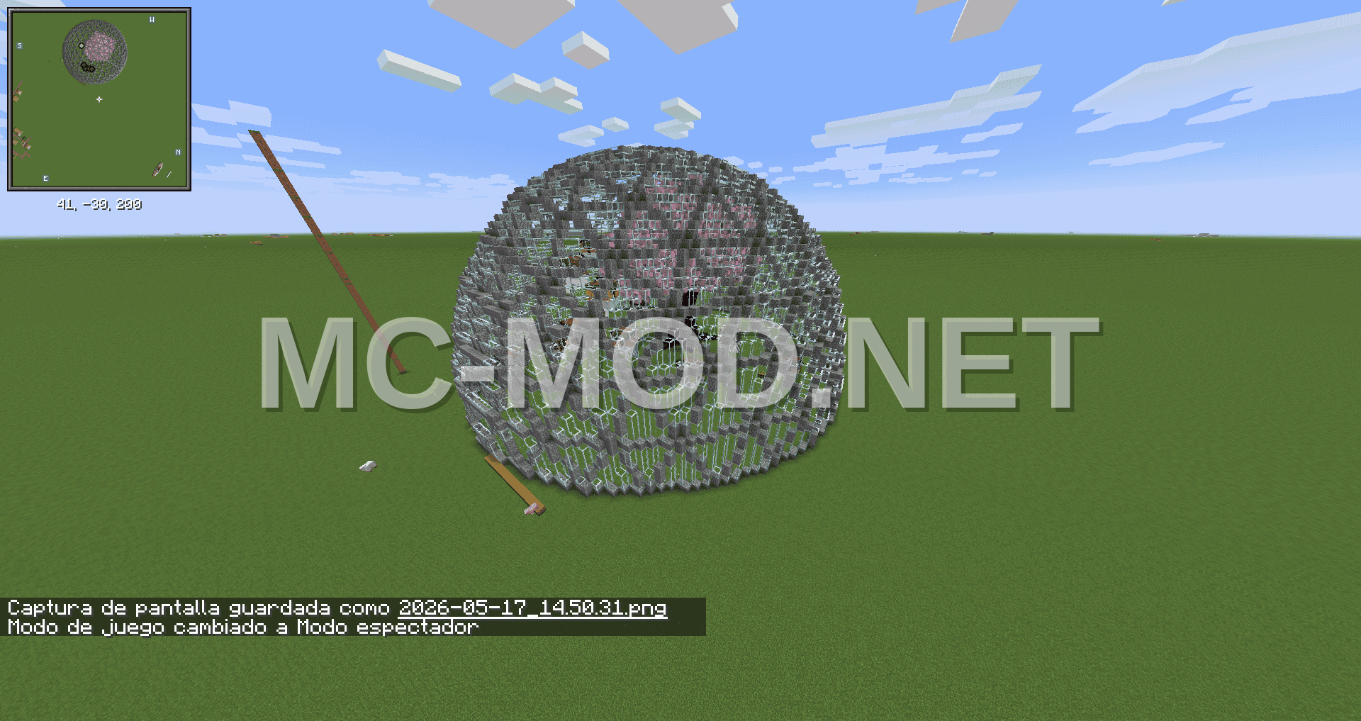 Glass Dome With Cherry Tree