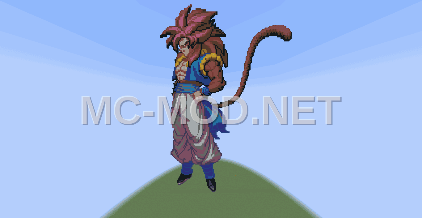 Gogeta SSJ4 Pixel Art