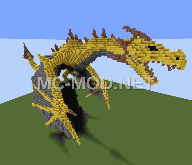 Golden Dragon Sculpture