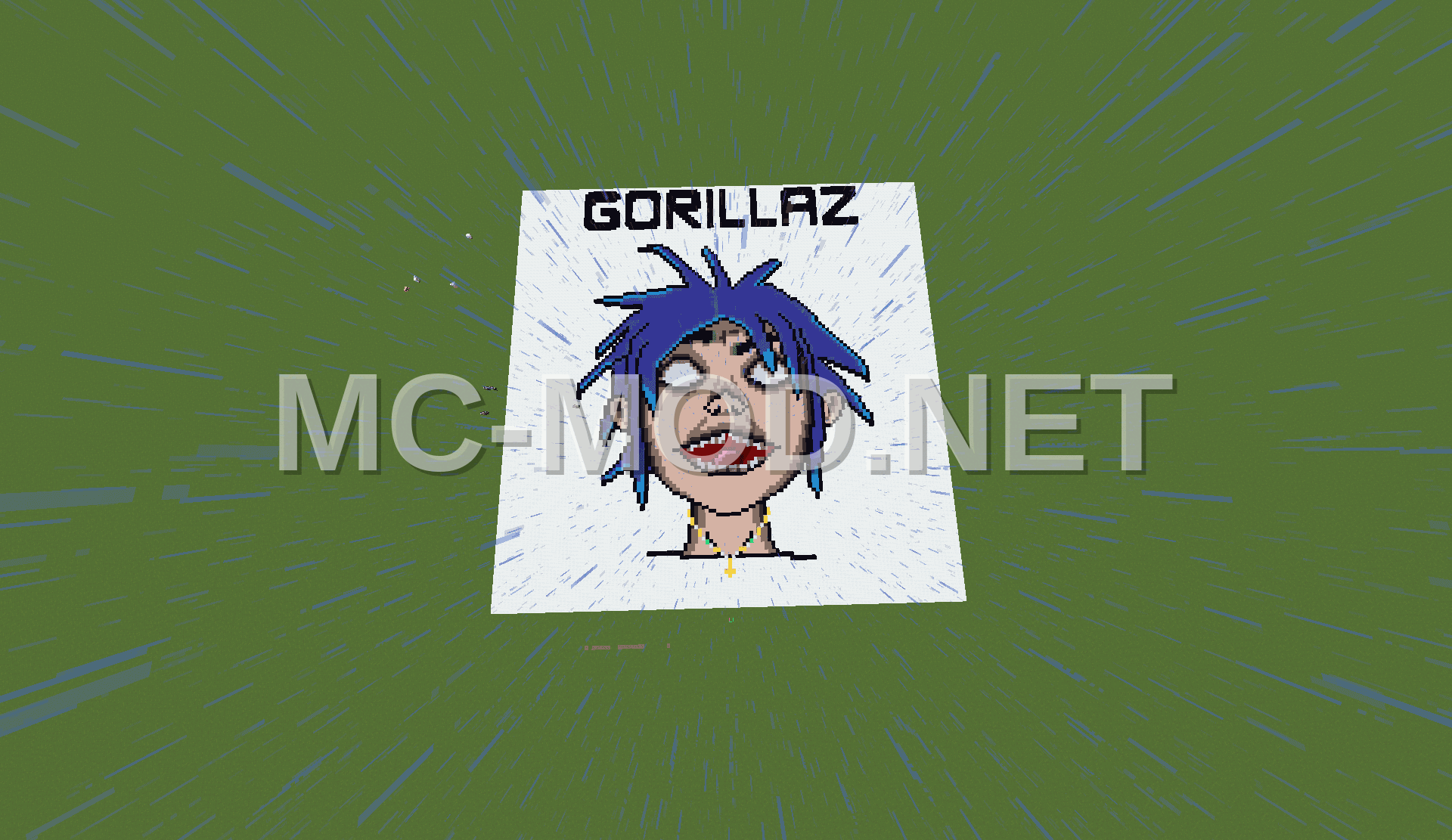Gorillaz 2-D Pixel Art