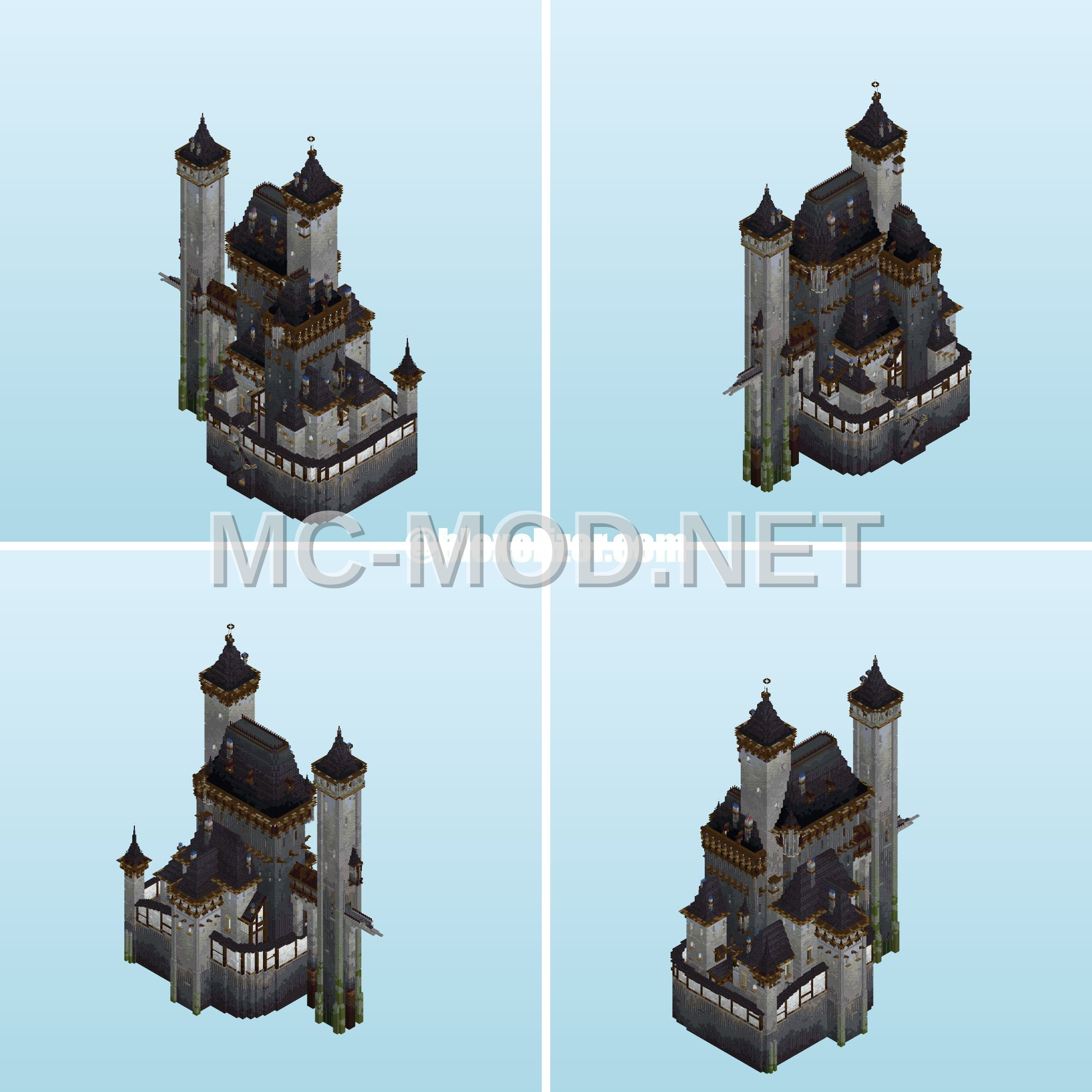 Gothic Dracula Castle Tower