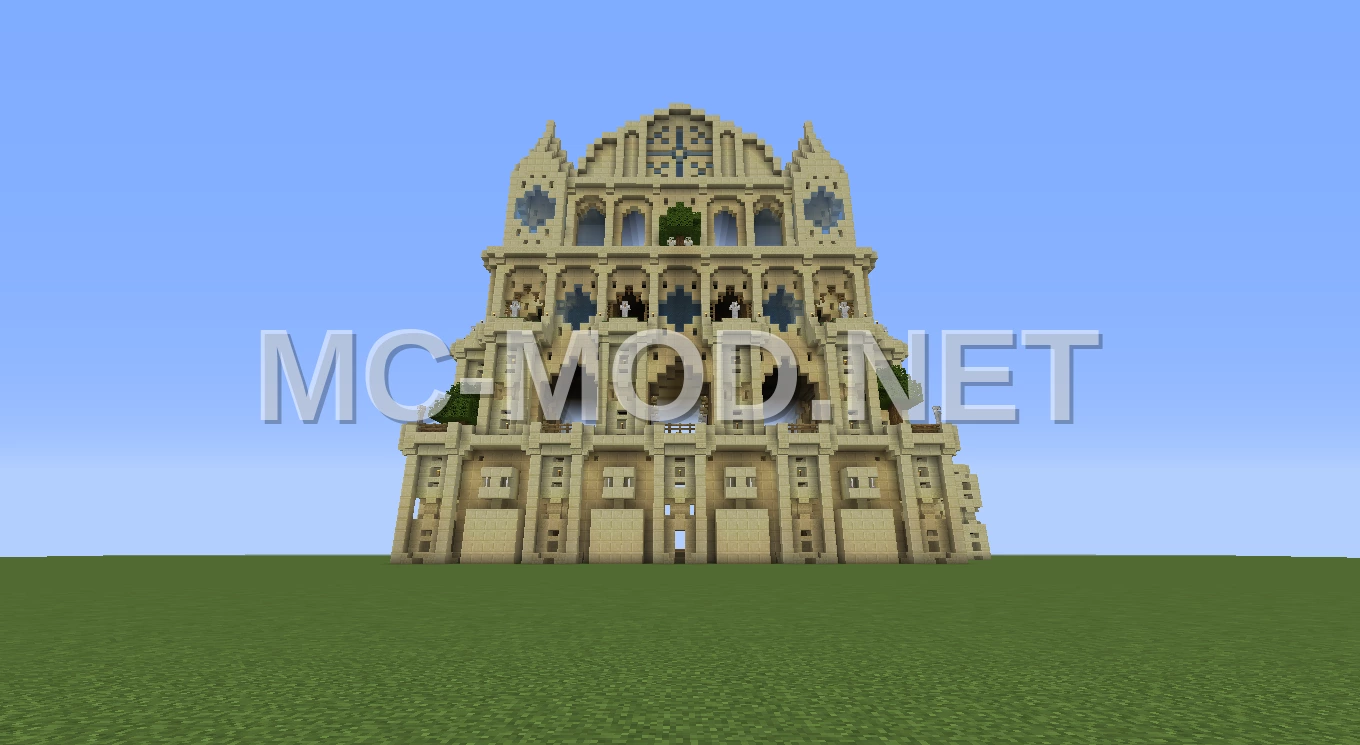 Gothic Egyptian Temple with Islamic Touches
