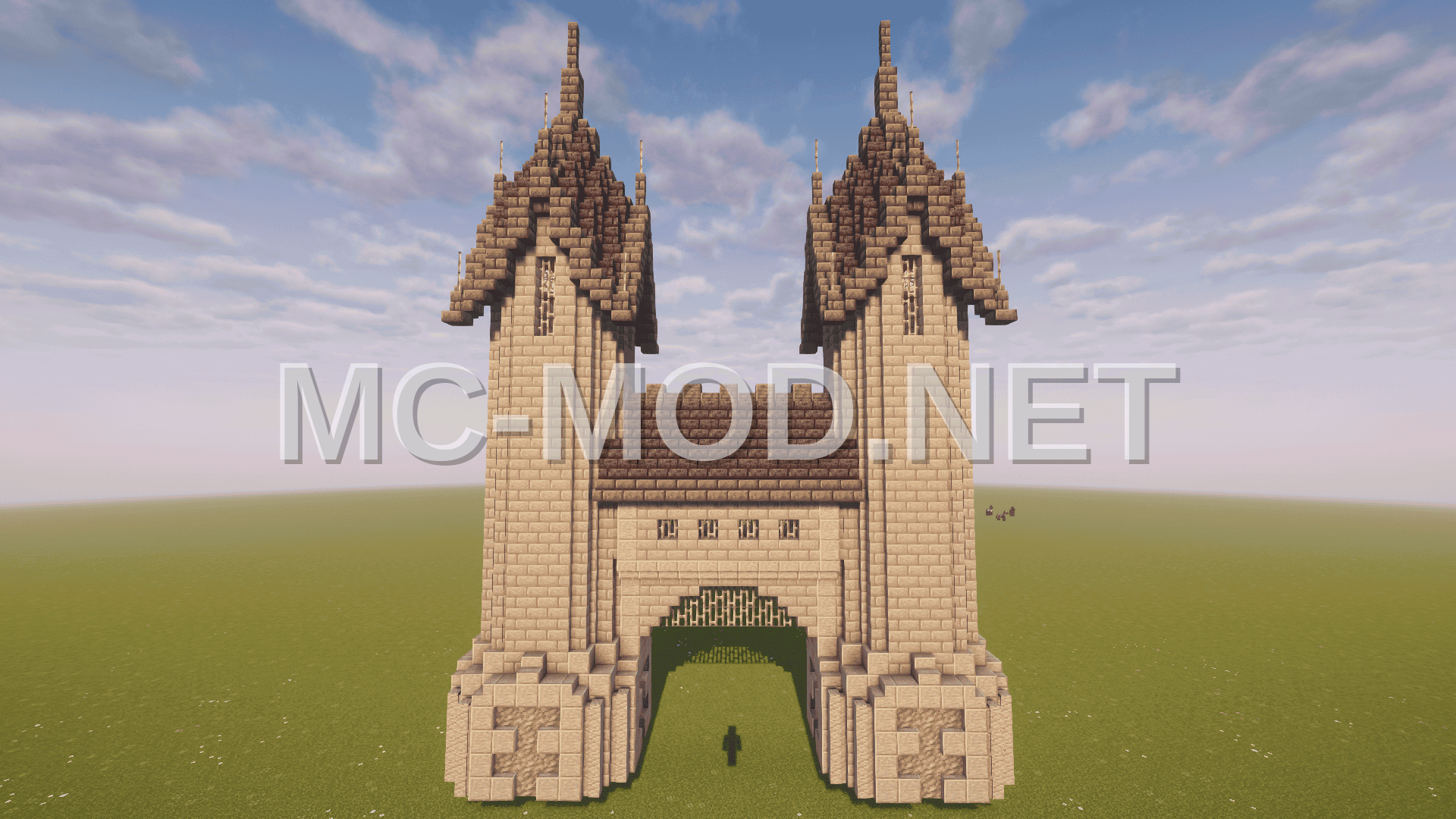 Gothic Medieval Gate Structure