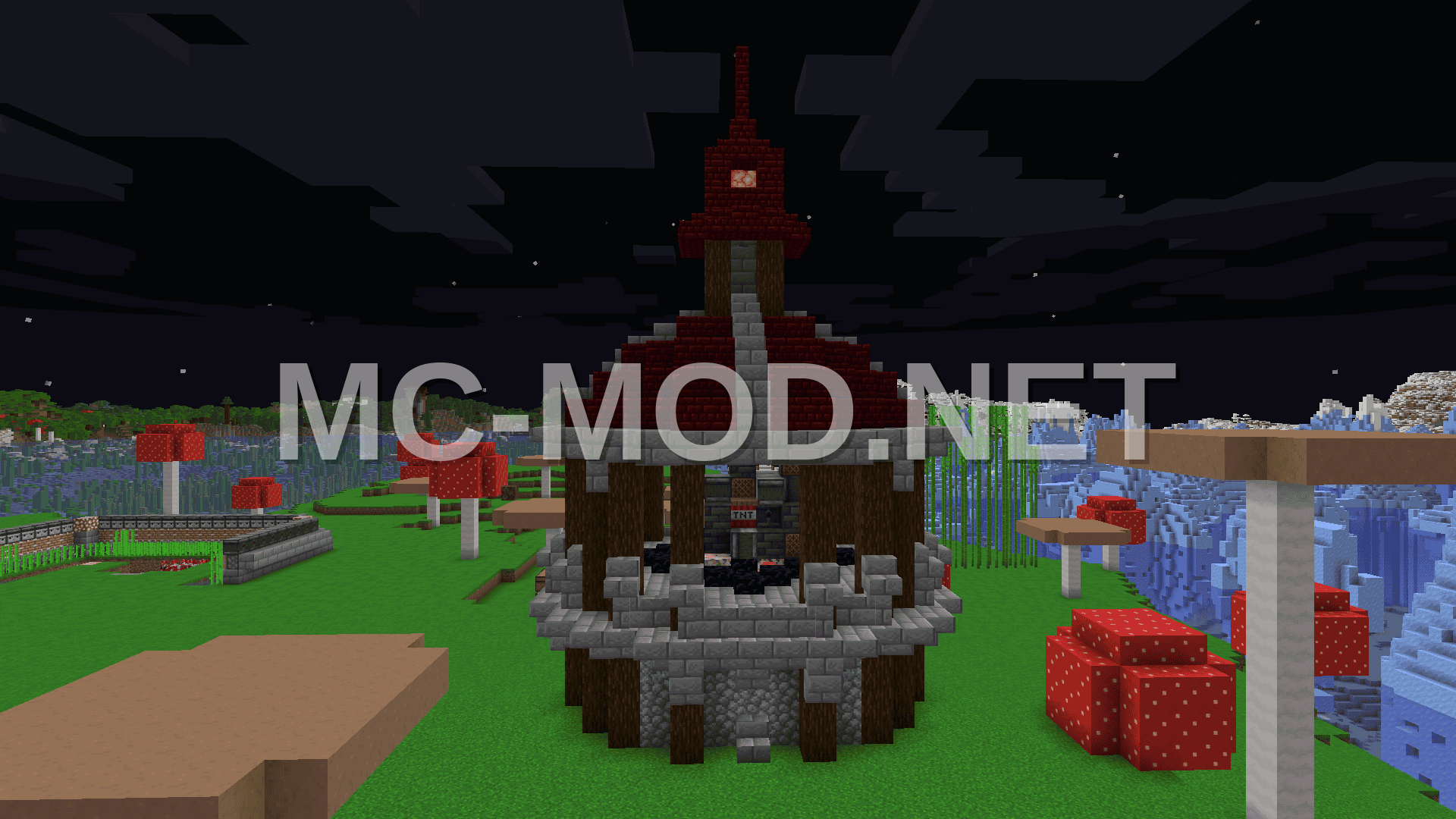 Decorated Cobblestone Farm