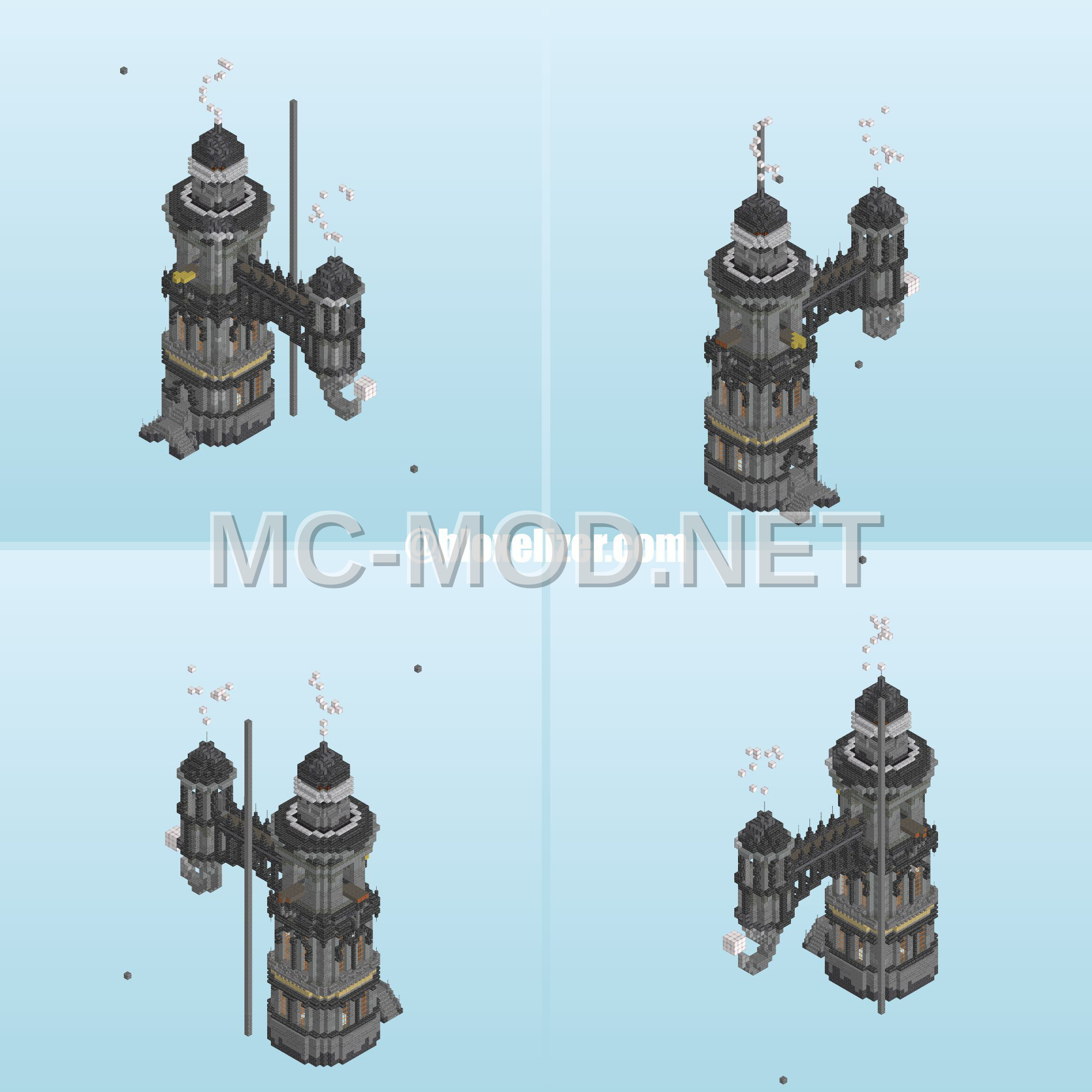 Grey Scale Tower Structure