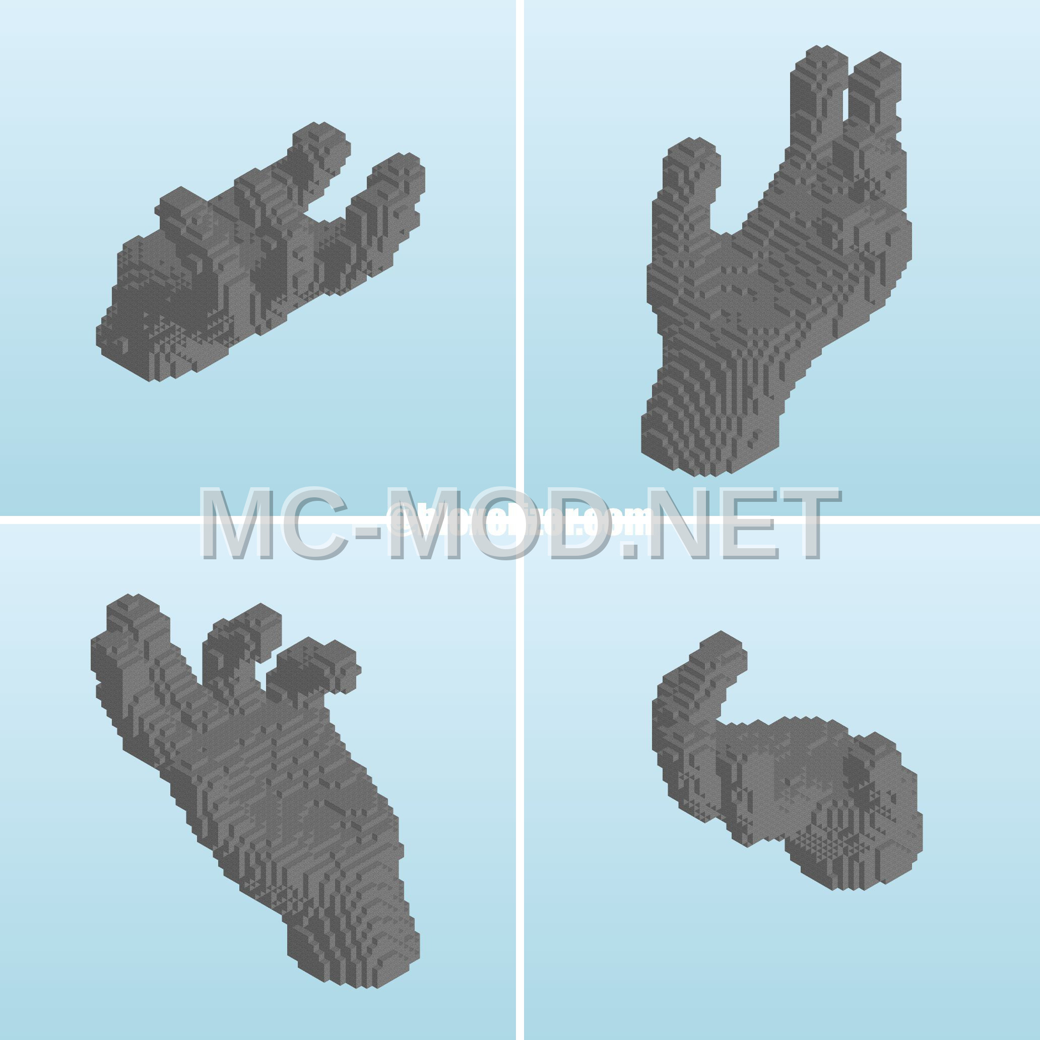 Sculptural Hand for 3D Printing