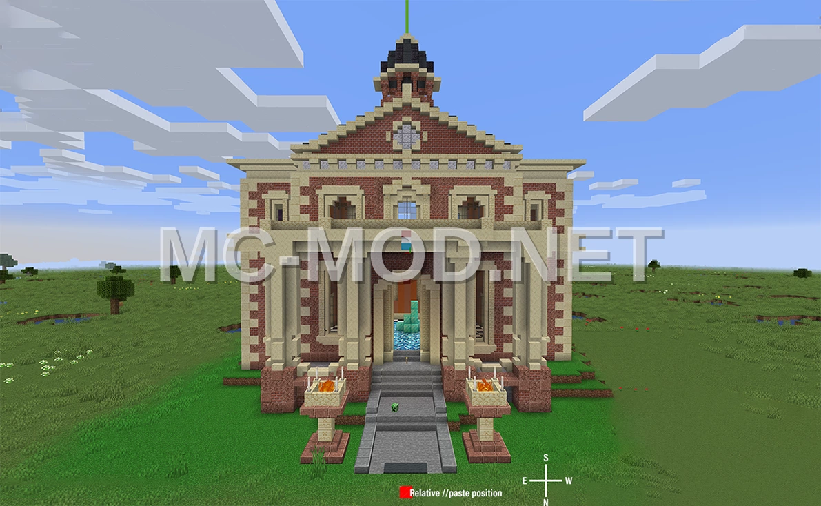 Hermitcraft Season 7 Town Hall Replica