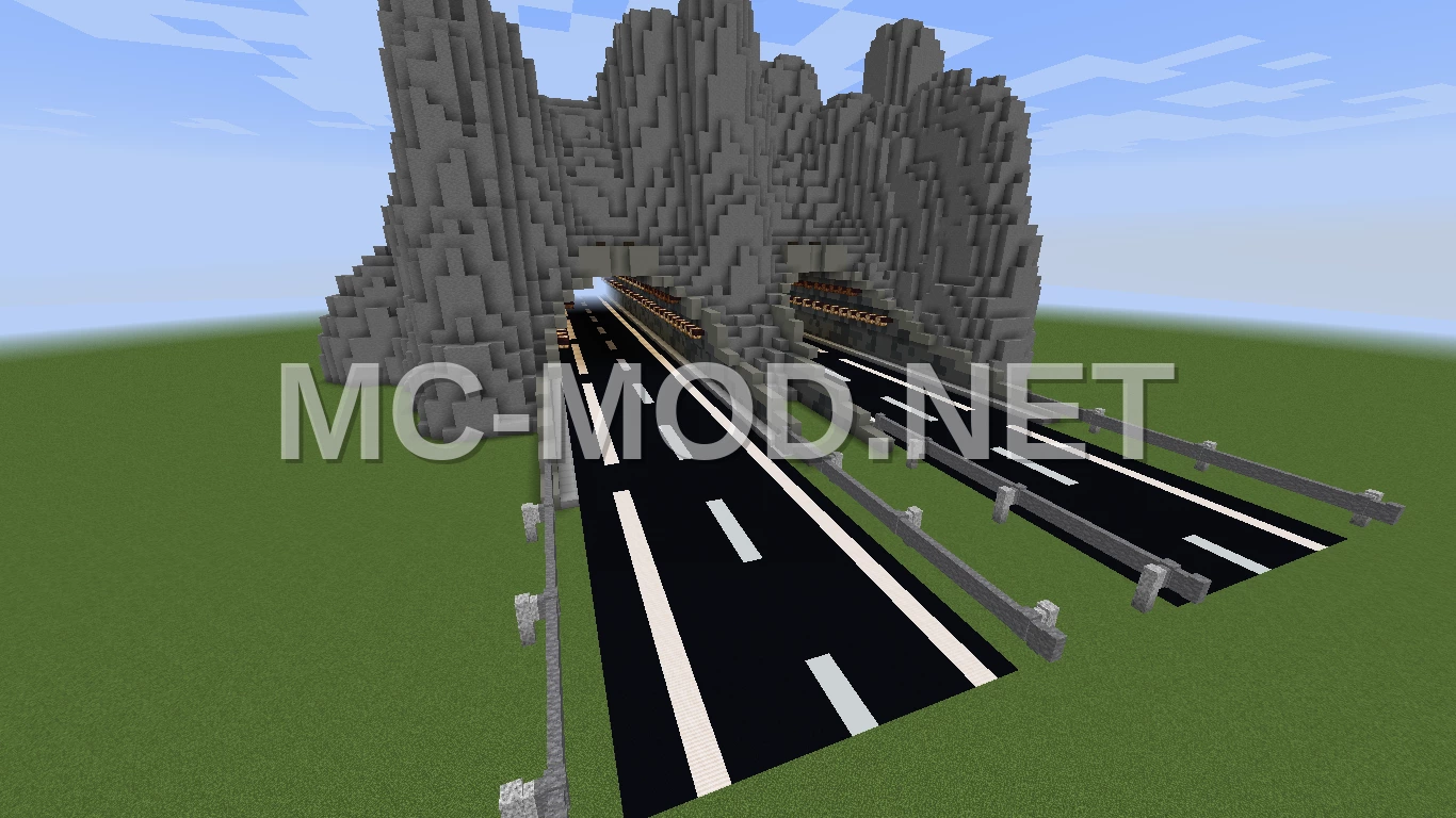 Realistic Highway Tunnel For Minecraft