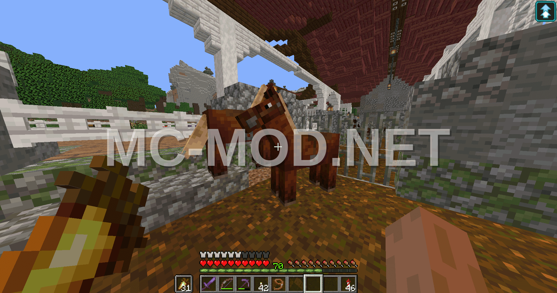 Minecraft Horse Stable and Speed Test