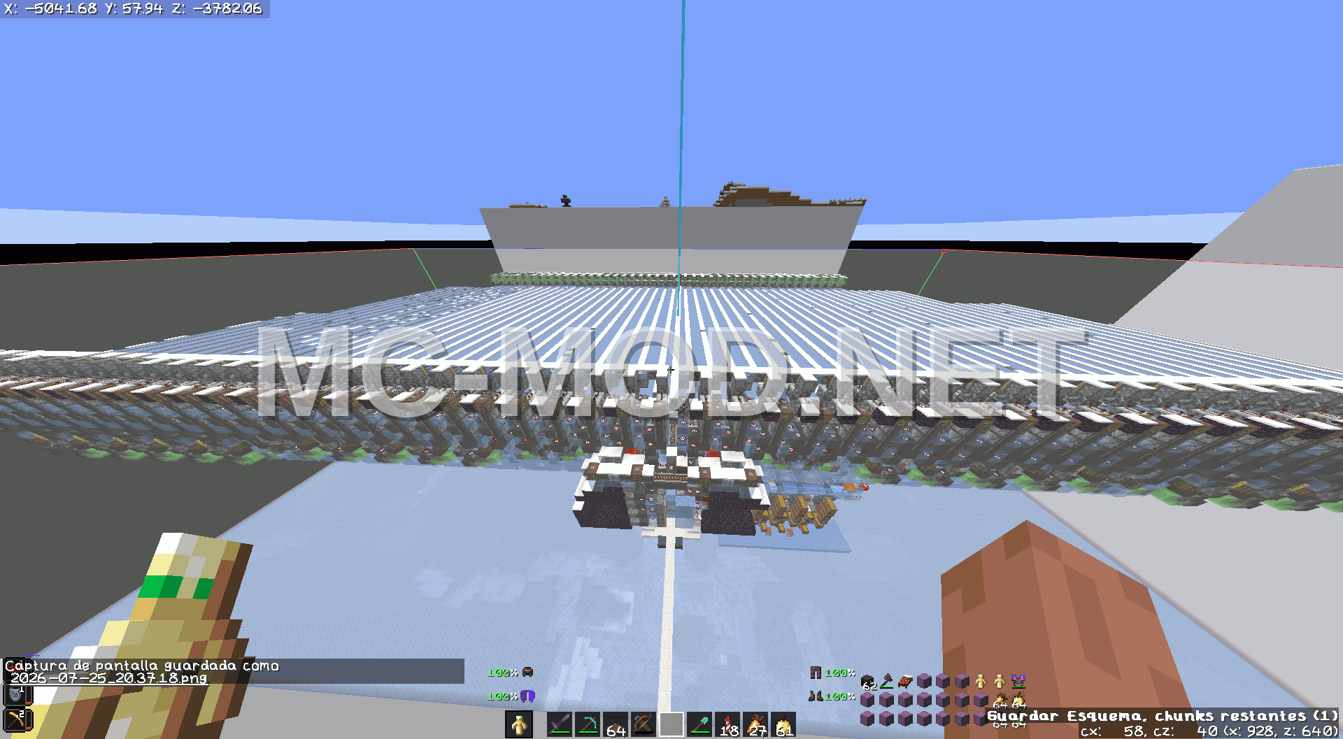 Ice Farm With Creeper Station