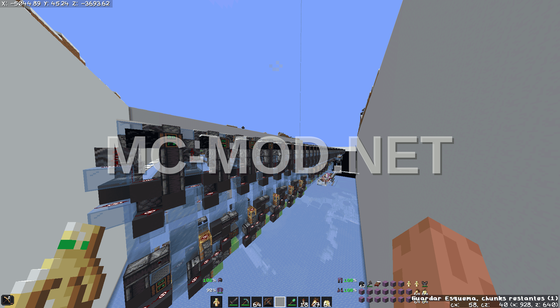 Ice Farm With Creeper Station