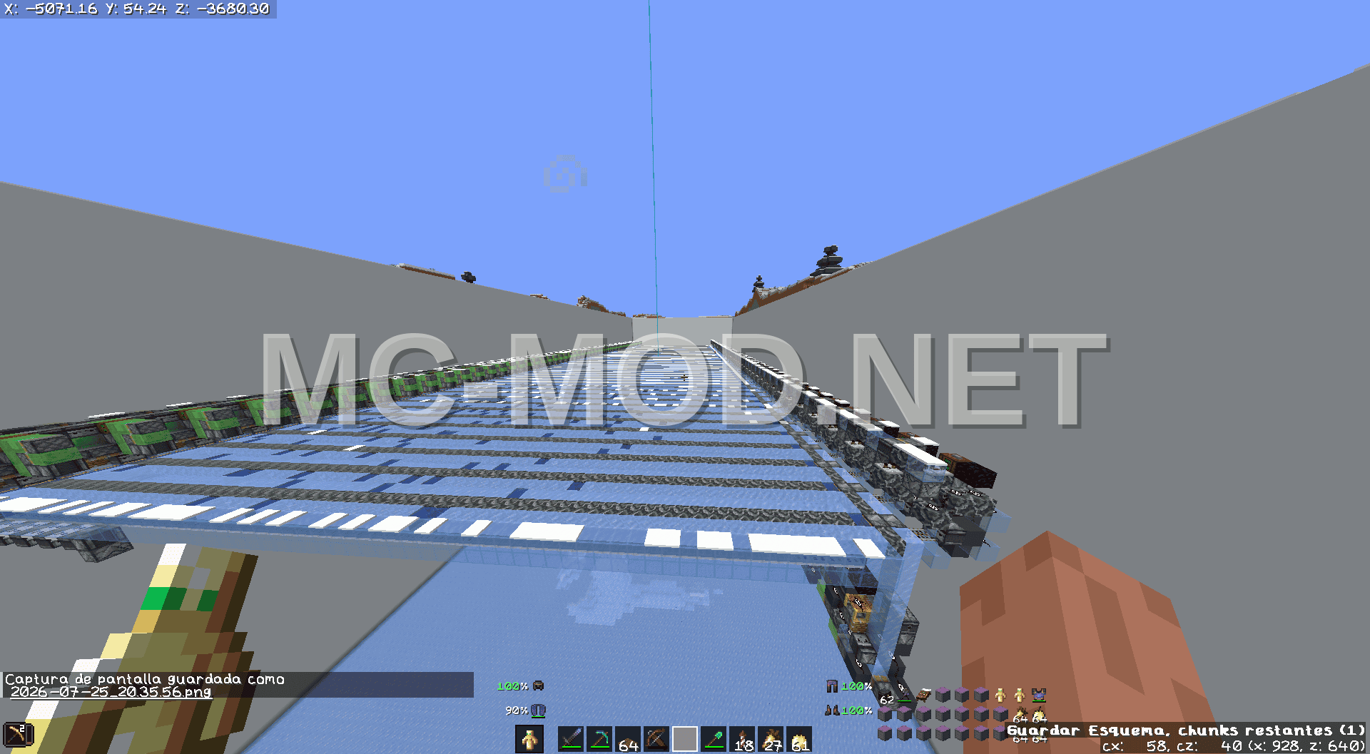 Ice Farm With Creeper Station