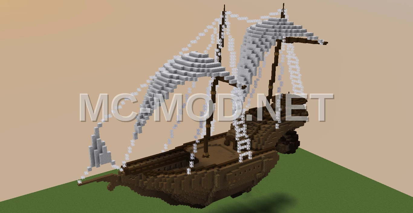 Imposing Flying Ship Design