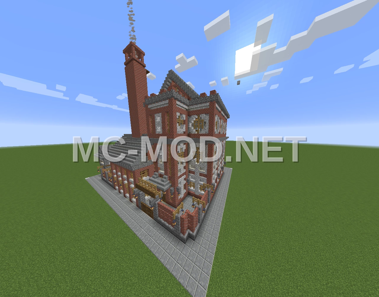 Polished Andesite Industrial Factory Shell