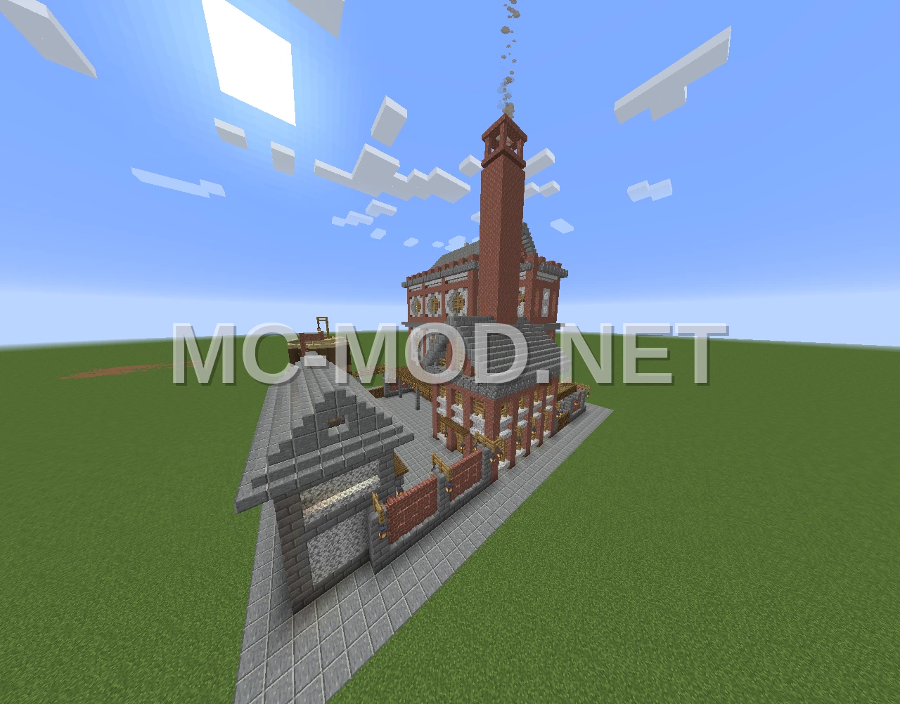 Polished Andesite Industrial Factory Shell