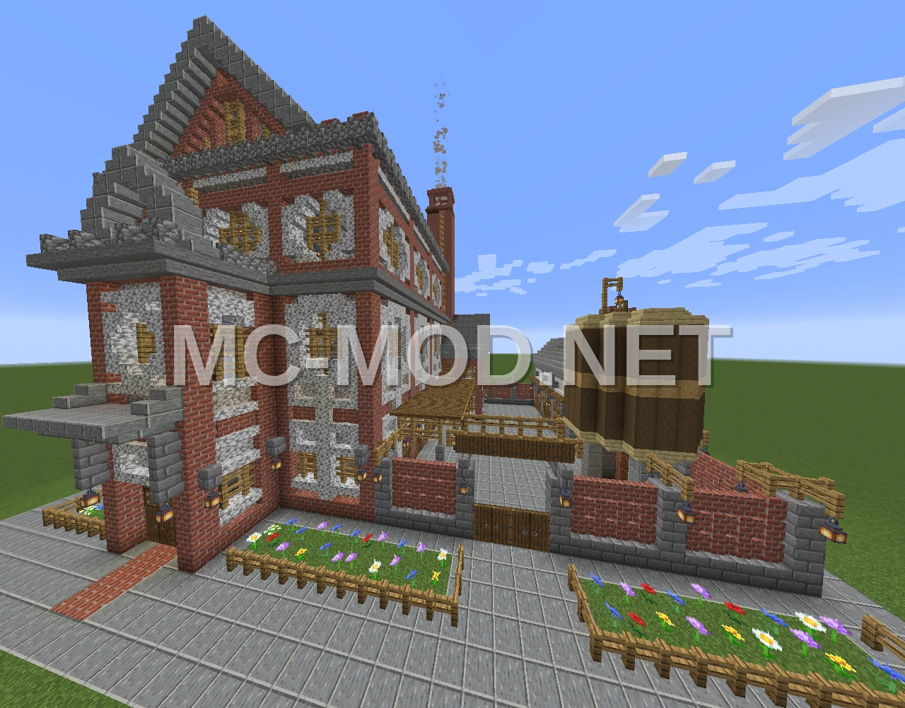 Polished Andesite Industrial Factory Shell
