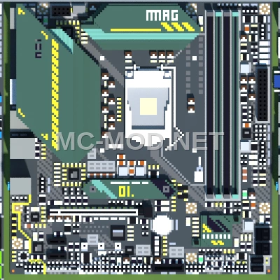 MSI B560M Bazooka Motherboard Voxel Art