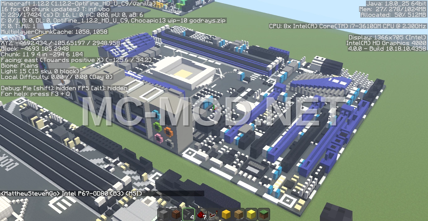 Intel Motherboard Pixel Art
